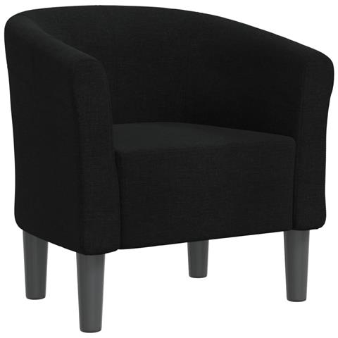 Poltrona Cabriolet Nera In Tessuto - Foto 2