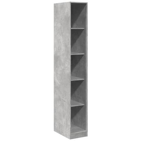 Armadio Grigio Cemento 30x50x200 Cm In Legno Multistrato - Foto 2