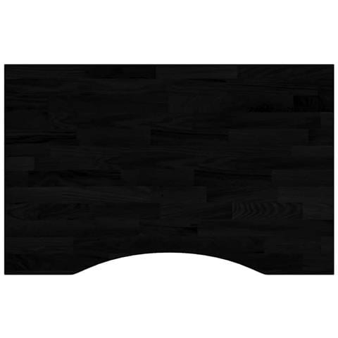 Piano Scrivania Marrone Scuro 80x60x2,5 Cm In Rovere Massello - Foto 2