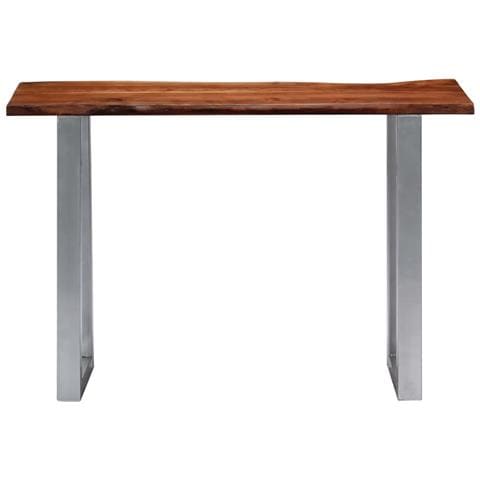 Tavolo Consolle 115x35x76 Cm Legno Massello E Ferro - Foto 1