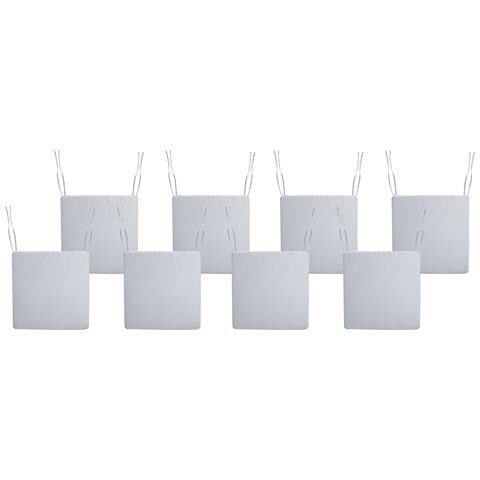Set Di 8 Cuscini Per Sedie Sassari Premium 46 X 46 Cm Grigio Chiaro - Foto 2