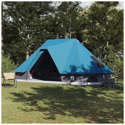 Tenda Tipi Familiare con tetto Blu 680 x 430 x 270 cm - Foto 2