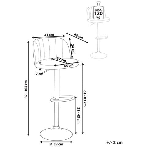 Set Di 2 Sgabelli Da Bar Vlore Pelle Sintetica Verde Scuro - Foto 7