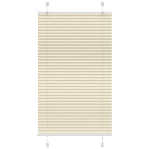 Tenda Plissettata Crema 80x100 cm Larghezza Tessuto 79,4 cm - Foto 1