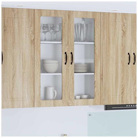 Pensile cucina Rovere Sonoma 80 x 31 x 100 cm Legno multistrato - Foto 2
