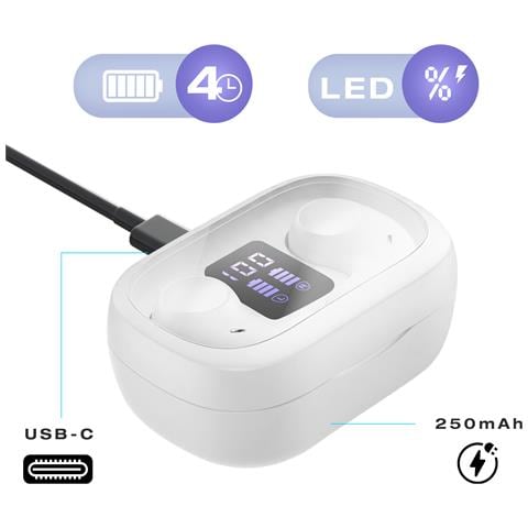 Cuffie Bluetooth 5.3 Stereo Senza Fili Con Bassi E Riduzione Attiva Del Rumore - Foto 2