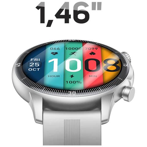 Smartwatch Sport Bluetooth Impermeabile Ip67 Con Monitoraggio Della Salute, Bianco - Foto 2