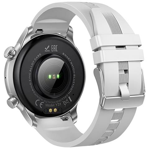 Smartwatch Sport Bluetooth Impermeabile Ip67 Con Monitoraggio Della Salute, Bianco - Foto 5