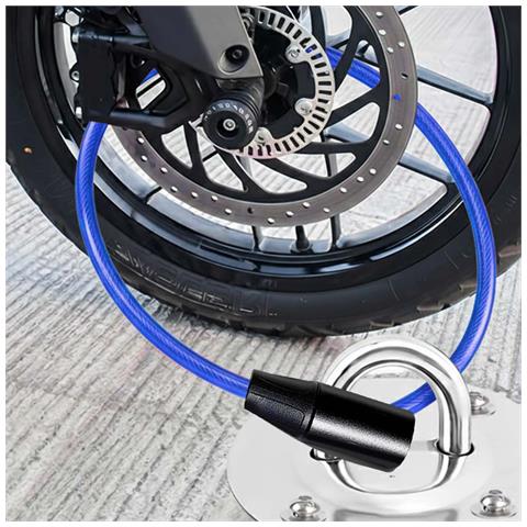 Cavo Antifurto Cilindrico Con Chiave Per Bicicletta E Monopattino - Foto 2