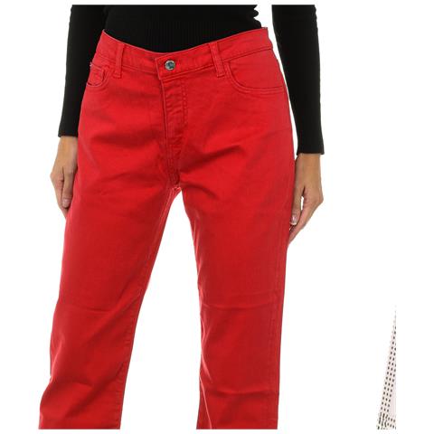 Pantaloni Lunghi In Denim Stretch Da Donna 3y5j10-5d1rz - Foto 2