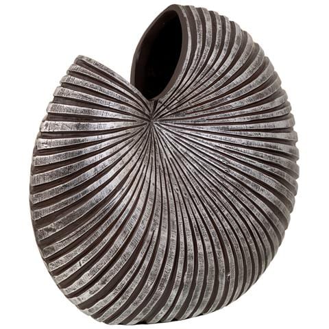 Vaso In Poliresina Argento 46x20x41h - Foto 1
