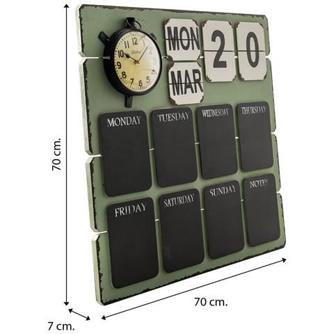 Calendario Da Tavolo Verde 70x70x7h - Foto 8