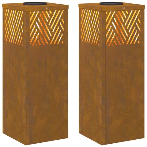 Faro LED solare per sentieri 2 pcs Bronzo - Foto 1