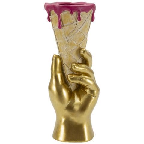 Vaso A Cono Portafiori In Resina Multicolore Piccolo - Foto 1