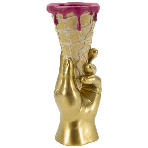 Vaso A Cono Portafiori In Resina Multicolore Piccolo - Foto 2