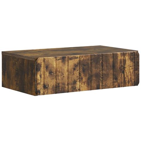 Tavolino da Parete Laterale Rovere Fumo 59 x 34,5 x 17 cm - Foto 1