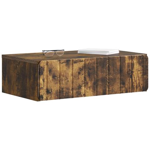 Tavolino da Parete Laterale Rovere Fumo 59 x 34,5 x 17 cm - Foto 2
