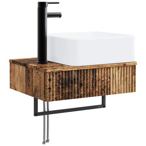 Lavabo da Parete Legno antico 53 x 35 x 39 cm - Foto 1