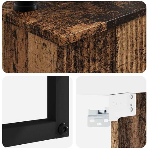 Lavabo da Parete Legno antico 53 x 35 x 39 cm - Foto 8