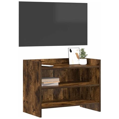 Mobile TV 60 x 33 x 47 cm Rovere Fumo Legno ingegnerizzato - Foto 2