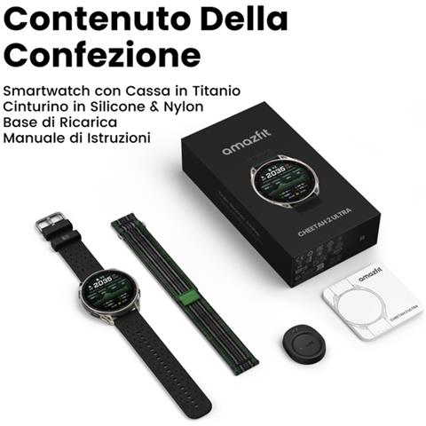 Cheetah 2 Ultra 3,81 cm (1.5") AMOLED Digitale 480 x 480 Pixel Touch screen Titanio Wi-Fi GPS (satellitare) - Foto 10