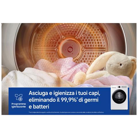 Asciugatrice Crystal EcoDry 8 Kg DV80DG52B0AHET - Foto 2
