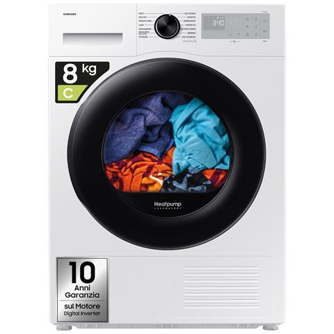 Asciugatrice Crystal EcoDry 8 Kg DV80DG52B0AHET - Foto 1