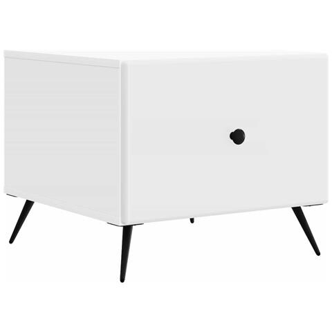 Tavolino da salotto Bianco 49 x 50 x 40 cm Legno ingegnerizzato - Foto 1