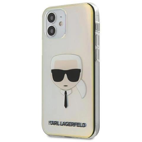 Karl Lagerfeld Klhcp12spckhml Custodia Iphone 12 Mini 5,4 Multicolore Iridescent Karl's Head - Foto 1