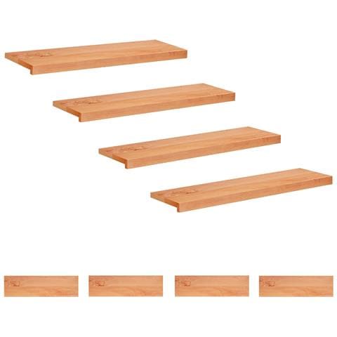 Tappeti per scale 8 pz 100 x 25 x 2 cm Vernice - Foto 1