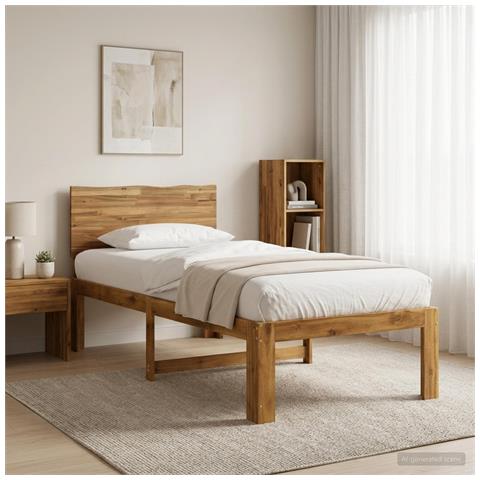 Letto Singolo con Testiera ROSTOCK Naturale 80 x 200 cm - Foto 2