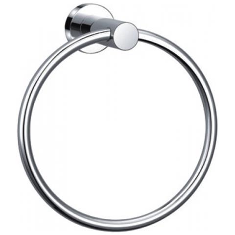 Porta Asciugamano Bagnoa ad Anello in Acciaio Inox Cromato 16x7x17,5 H Cm  - Foto 2