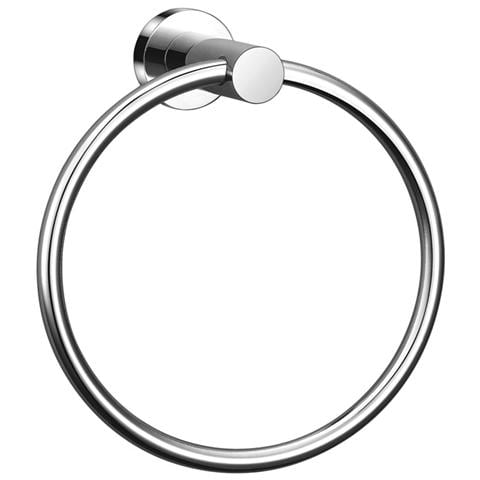 Porta Asciugamano Bagnoa ad Anello in Acciaio Inox Cromato 16x7x17,5 H Cm  - Foto 1