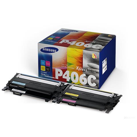CLT-P406C cartuccia toner 4 pz Originale Nero, Blu, Magenta, Giallo - Foto 1