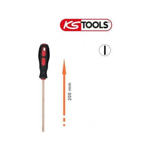 Cacciavite Ks Tools Tools Berylliumplus Lama Tonda Piatta - 6 X 200mm - 962.0914 - Foto 1