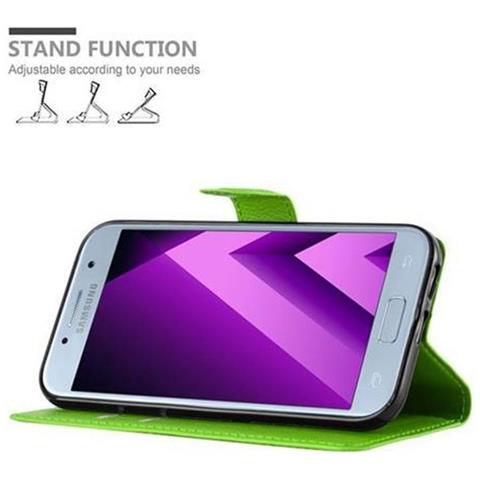 Custodia Compatibile Con Samsung Galaxy A5 2017 In Verde Menta - Coperchio Protettiva Con Chiusura Magnetica, Funzione Stand E Tasca Per Le Carte - Foto 2