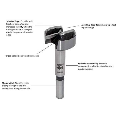 Fisch - Punta Forstner Con Fresa Ondulata, 031703500 - Foto 2