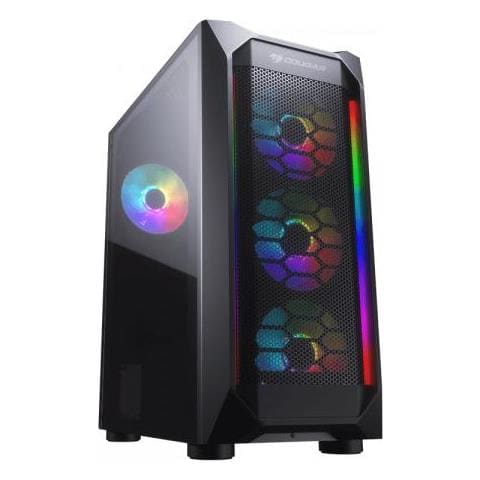 Gaming Cgr-5vm6b-mesh-g-rgb Computer Case Midi Tower Nero, Trasparente - Foto 1