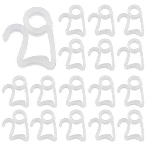 Clip Luter 120pcs Natale Luce Gutter Hanging Ganci Per Esterne Di Natale Decorativa Della Stringa Di Luci A Led (bianco) - Foto 1