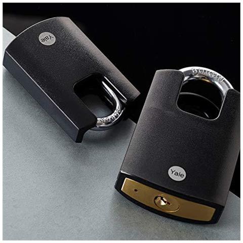 Y121b 401251 Brass Chiuso Gancio Del Lucchetto (40 Mm) - Nero Esterni Impermeabile Lock Per Catena Porta Porta Toolbox - 3 Chiavi - Alta Sicurezza - Foto 4