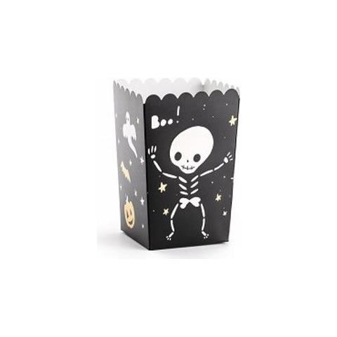 Partydeco - 6 Scatole Per Pop Corn Halloween Boo! - Foto 1