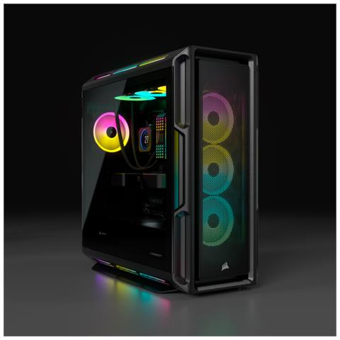 iCUE 5000T RGB Tempered Glass Mid-Tower Smart Case, Black - Foto 3