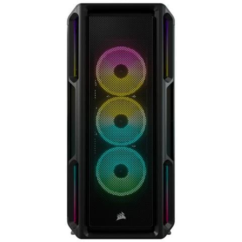 iCUE 5000T RGB Tempered Glass Mid-Tower Smart Case, Black - Foto 1