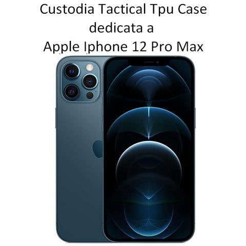 Custodia Originale Tpu Cover Case Per Apple Iphone 12 Pro Max Trasparente - Foto 2