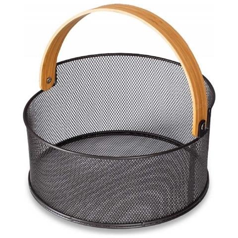 Cestino Portafrutta E Pane Marrone 73946 - Foto 4