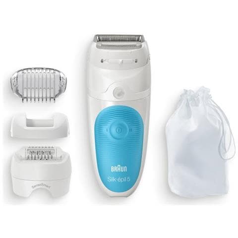 Braun Silk-épil 5 Ses 5-605 28 Pinzette Blu, Bianco - Foto 3
