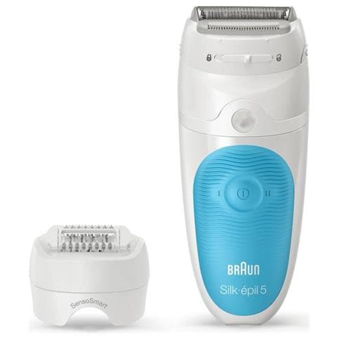 Braun Silk-épil 5 Ses 5-605 28 Pinzette Blu, Bianco - Foto 1