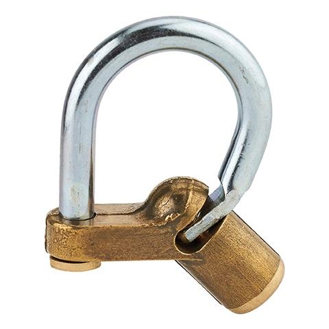 Lucchetto 29 Chiave Triangolare Base Angolare 5mm, Acciaio, Da Esterno - Contatori, Quadri Elettrici, Vvf, Pompieri, Manutenzione - - Foto 1