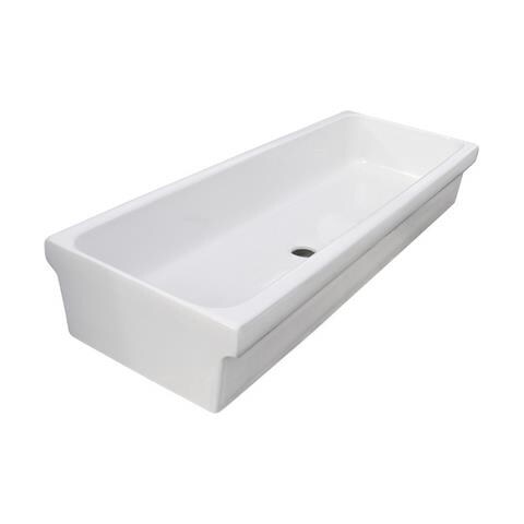 Lavabo A Canale In Ceramica 90x45x20 Cm - Foto 1