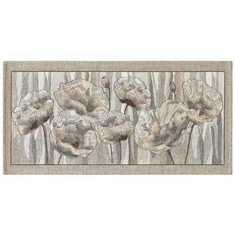 Tappeto Passatoia Cucina Corsia Retro Antiscivolo Disegno Amsterdam By Suardi 55x190 Tortora - Foto 1